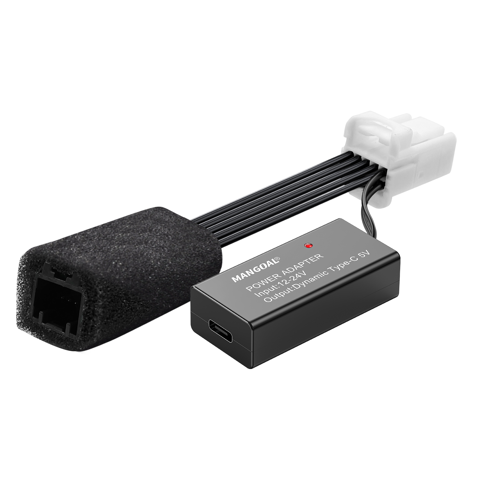 Dash Cam Hardwire Kit - Adapter zasilania do kamery samochodowej Mangoal