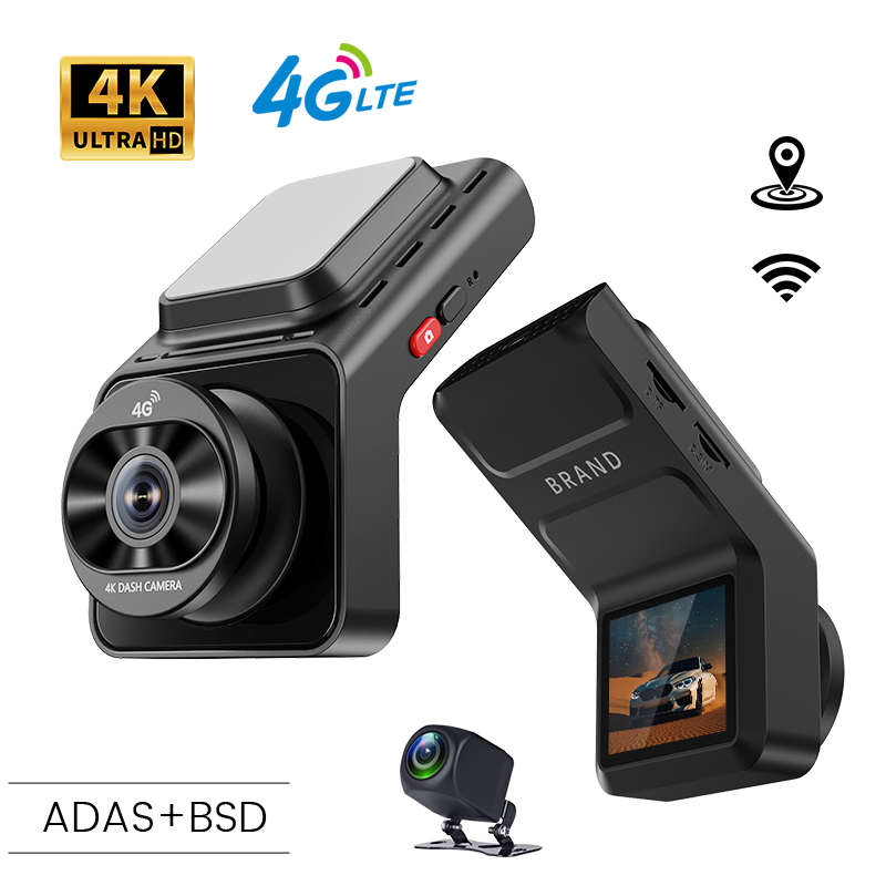 Dash Cam Rear View Mirror 12 Inch - Kamera samochodowa 4K 4G z dwoma