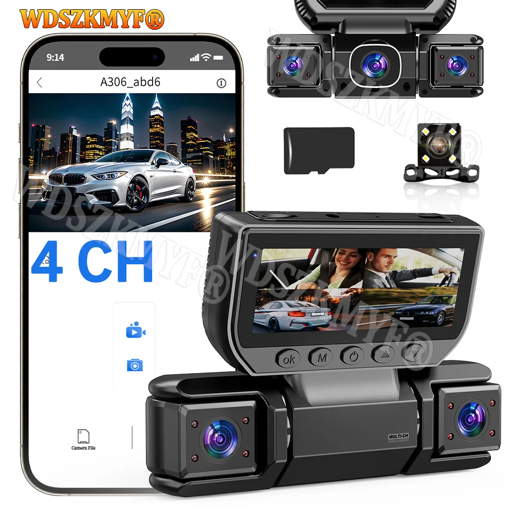 Dash Cam 360 Degree Panoramic - Rejestrator samochodowy 4-kamerowy 360 stopni 1080P