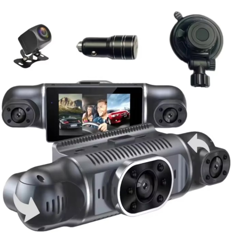 Dash Cam 360 Degree Panoramic - 360-stopniowy panoramiczny wideorejestrator samochodowy z 3-calowym