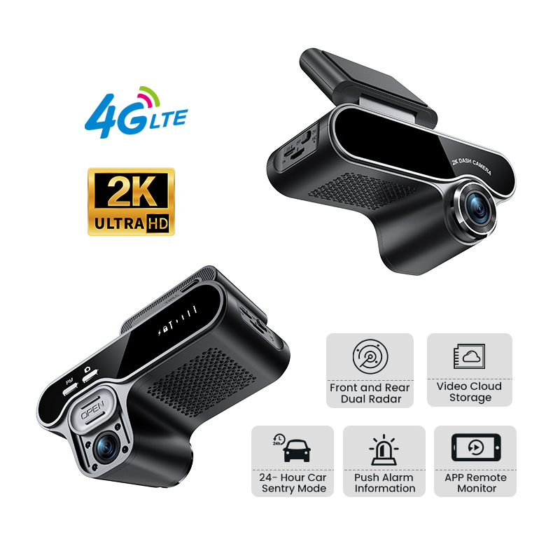 Dash Cam Night Vision Infrared - Kamera samochodowa 4G LTE 2K z