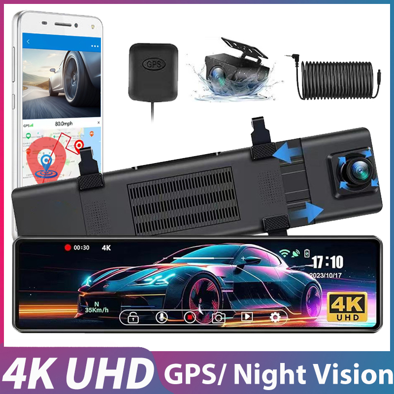 Dash Cam Rear View Mirror 12 Inch - Kamera samochodowa z lusterkiem 12 cali,