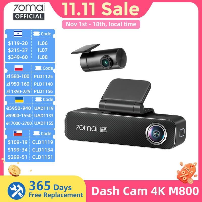 Dash Cam 4K Sony Starvis - Kamera samochodowa 70mai Dash Cam 4K