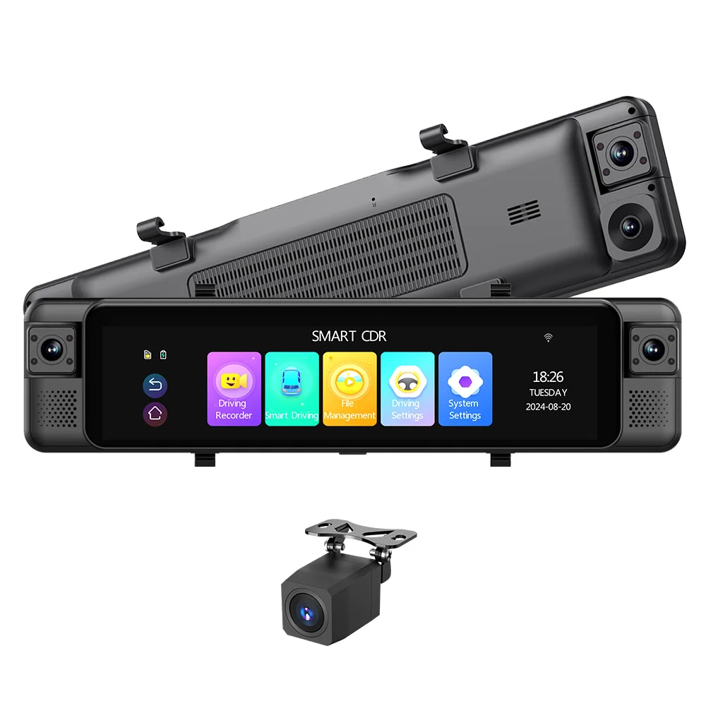 Dash Cam 360 Degree Panoramic - AOEDI ADAS 4-kanałowy wideorejestrator w lusterku