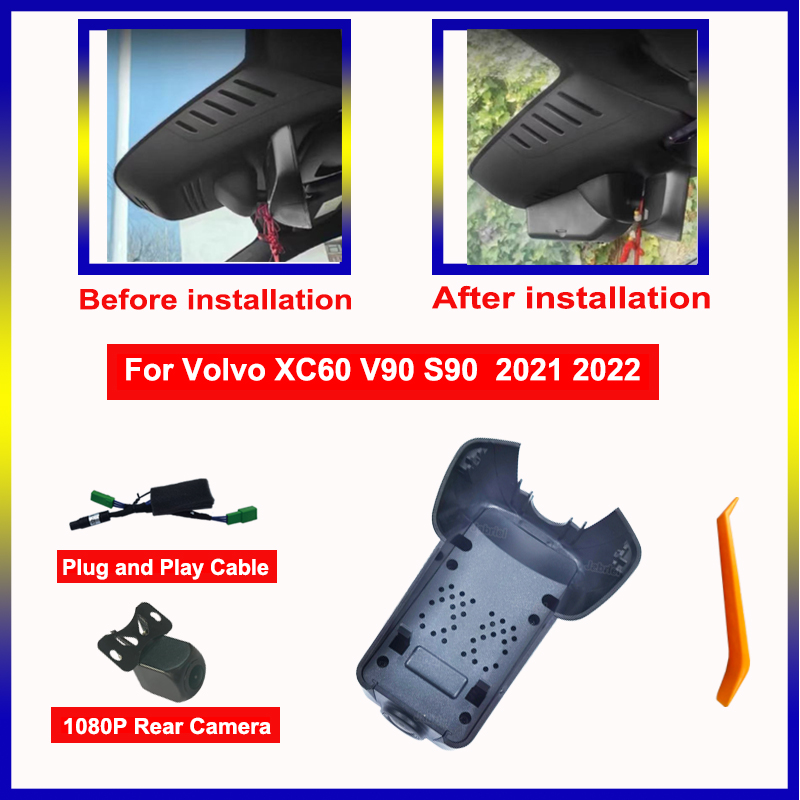 Dash Cam 2K Dual Lens - 2K Rejestrator Samochodowy 1440P z Podwójnym