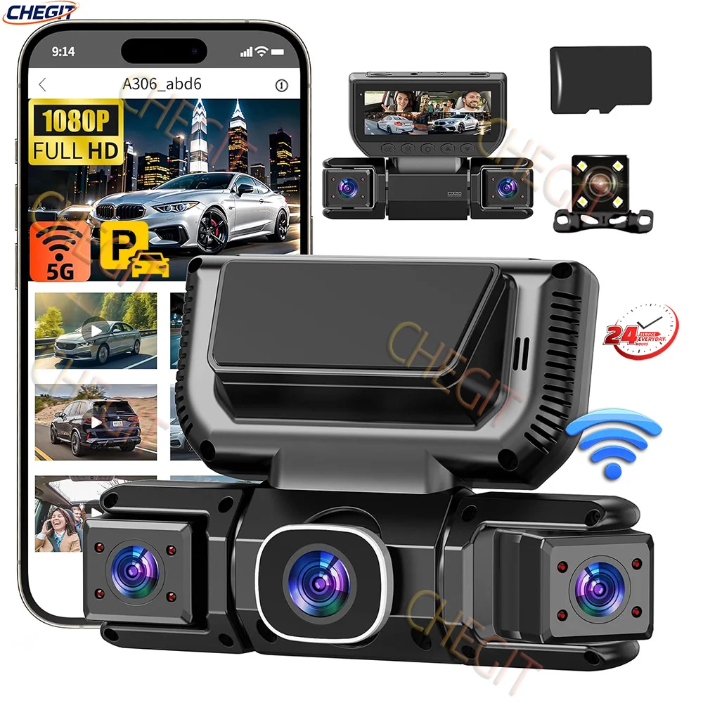 Dash Cam 360 Degree Panoramic - Kamera 360 stopni z 4 kamerami