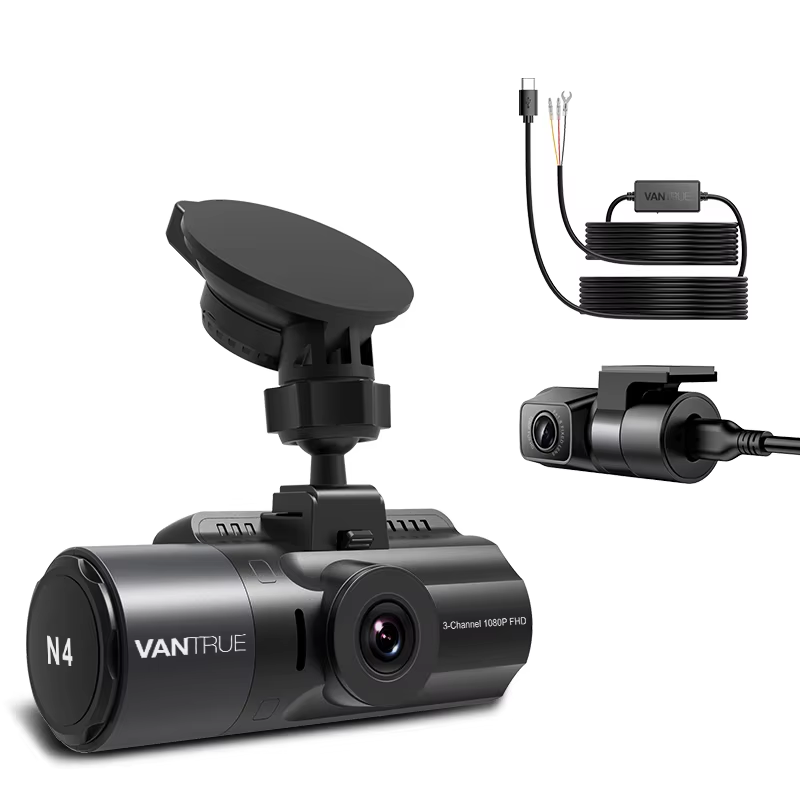 Dash Cam 4K Sony Starvis - Vantrue N4 DashCam + zestaw do