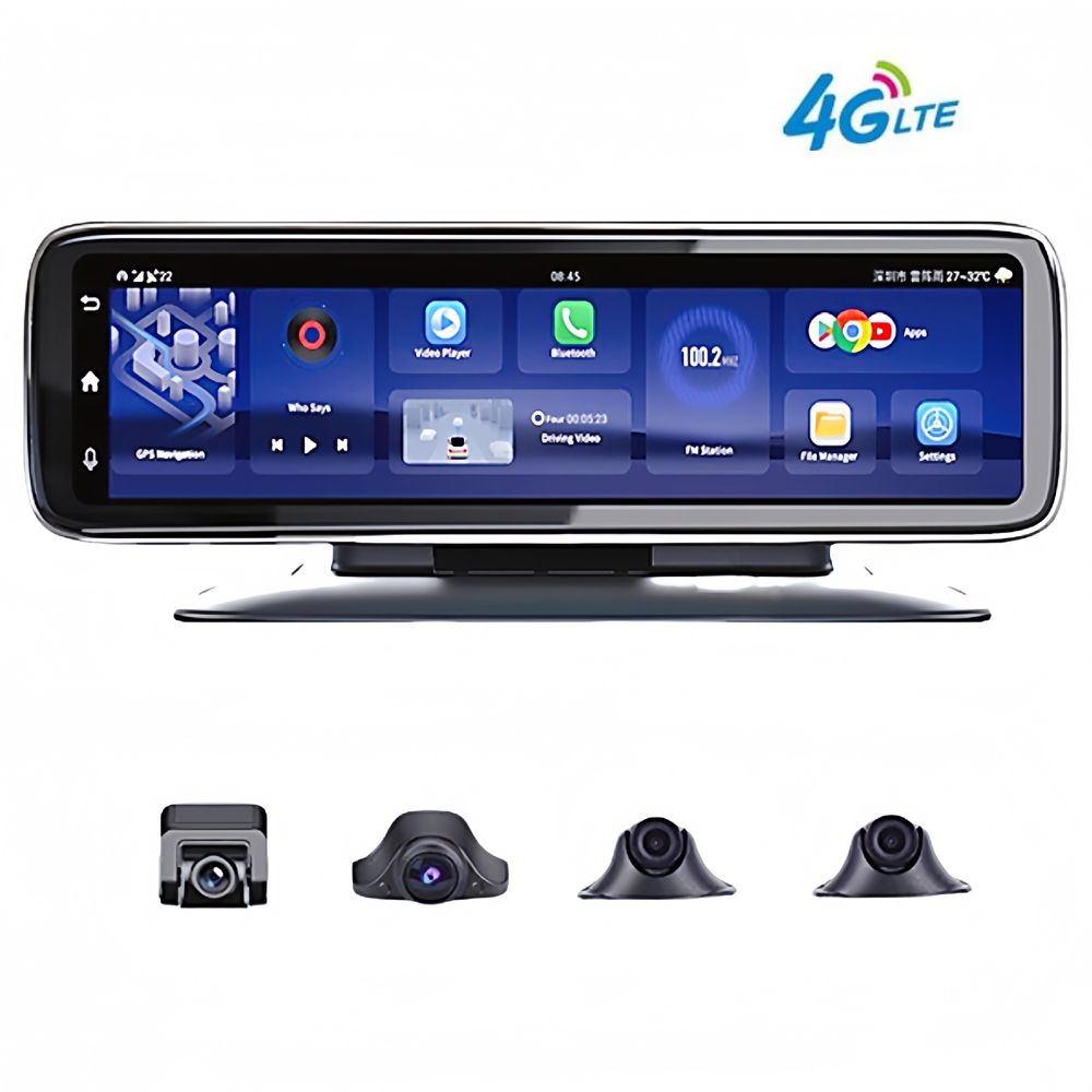 Dash Cam Rear View Mirror 12 Inch - 12-calowe dotykowe lusterko wsteczne do samochodu