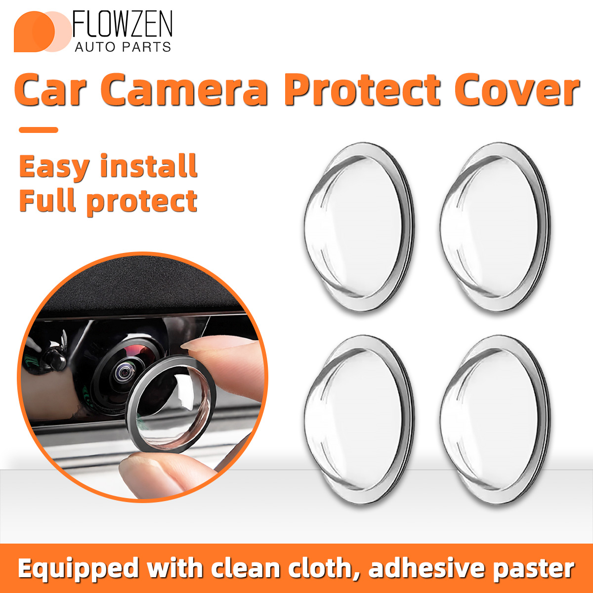 Dash Cam Mirror Backup Camera - Uniwersalna osłona na obiektyw kamery samochodowej,
