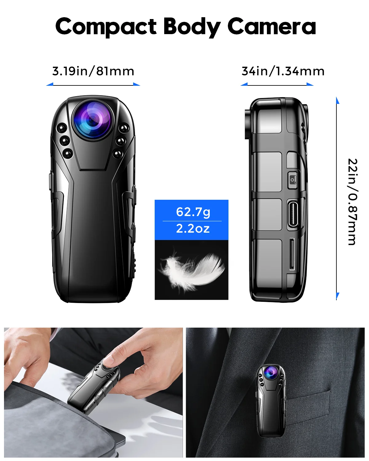 Boblov L02 1080P Kamera Mini z – Dash Cam Night Vision Infrared recenzja i cena