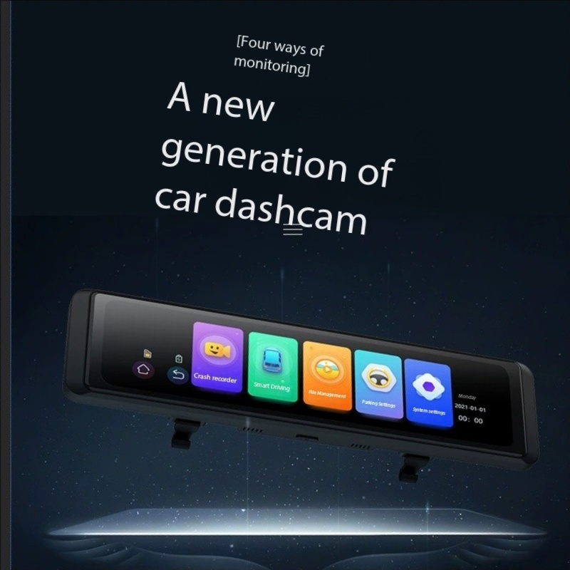 4. Kamera samochodowa z funkcj – Dash Cam Rear View Mirror 12 Inch recenzja i cena