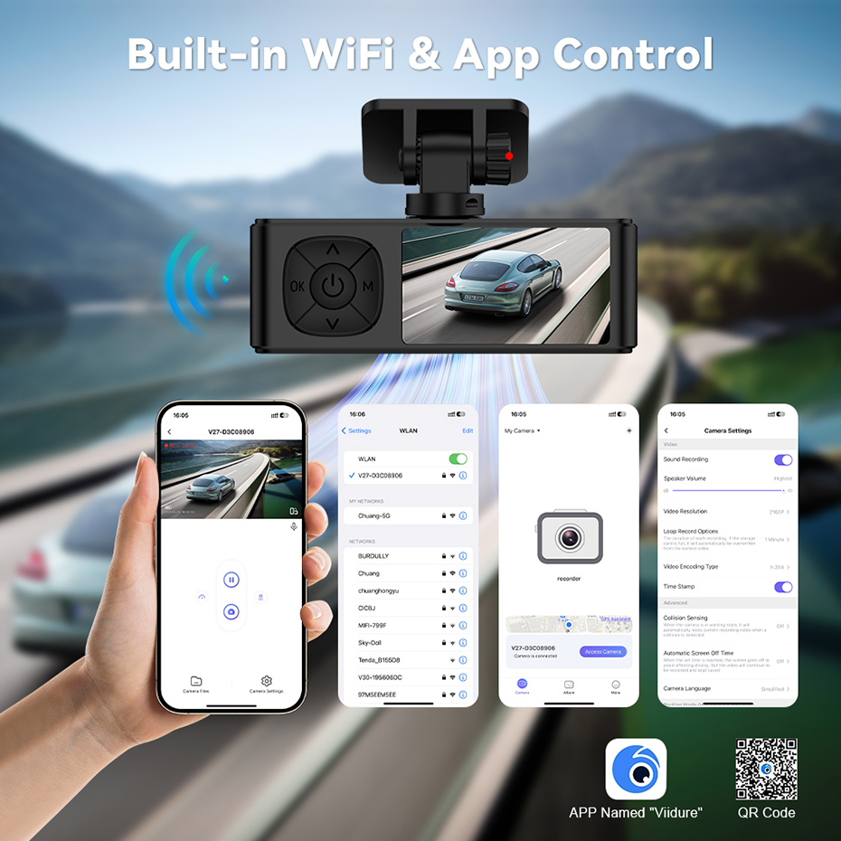 Rejestratory samochodowe 4K 21 – Dual Dash Cam With Gps Wifi recenzja i cena