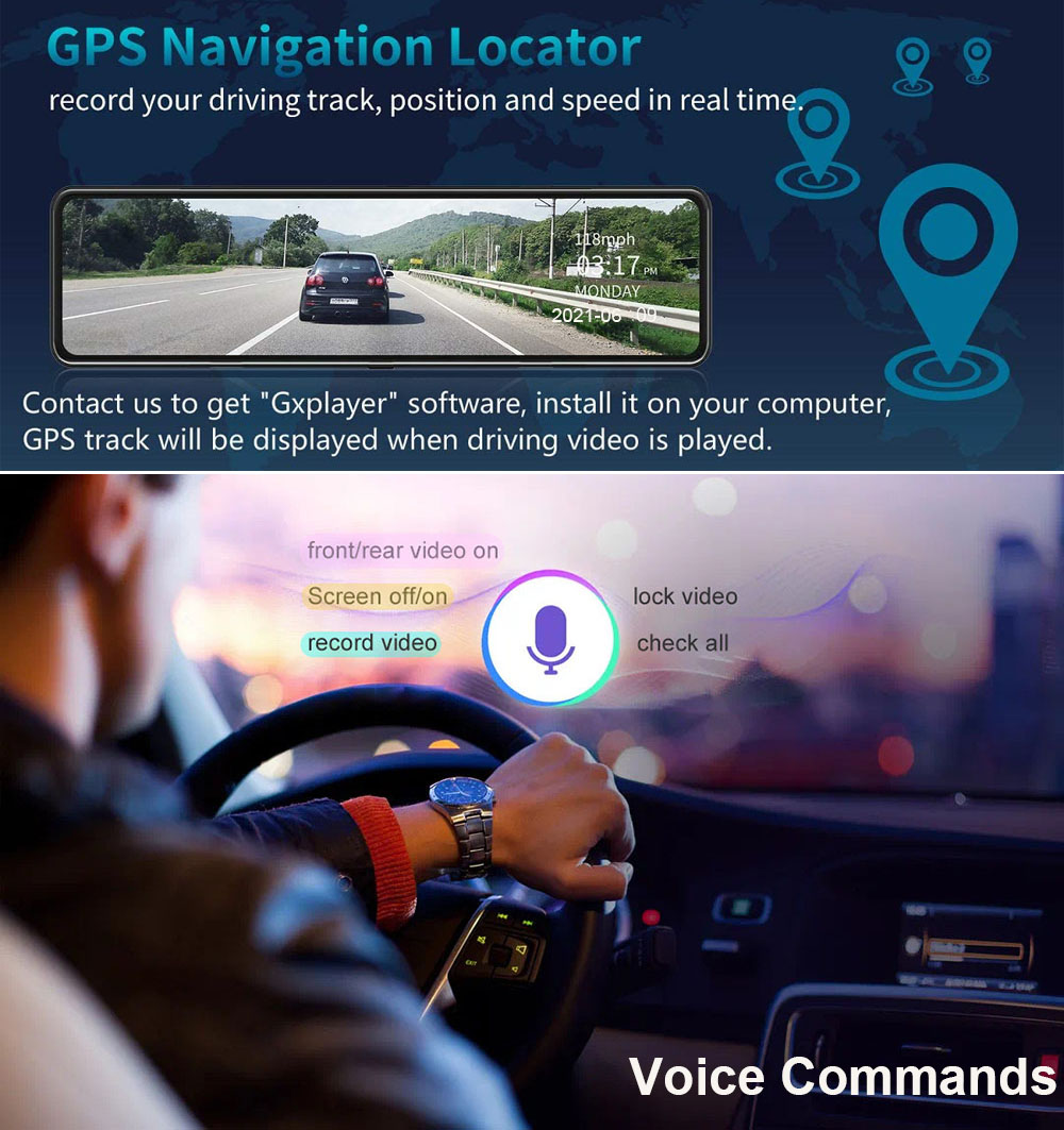 Kamera samochodowa HGDO D566 4 – Dual Dash Cam With Gps Wifi recenzja i cena