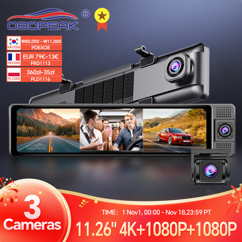 H330 Dash Cam 3-kanałowe luste – Dash Cam Night Vision Infrared recenzja i cena