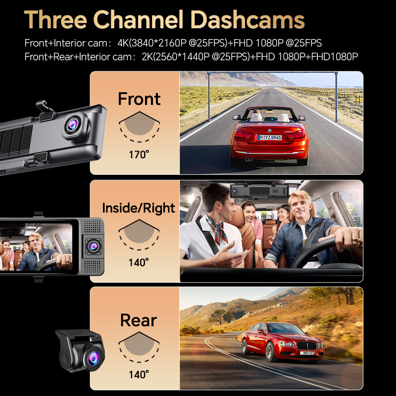 H330 Dash Cam 3-kanałowe luste – Dash Cam Night Vision Infrared recenzja i cena