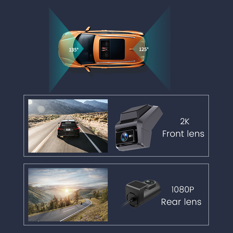 Kamera samochodowa 3-calowa 2K – Dash Cam 2K Dual Lens recenzja i cena