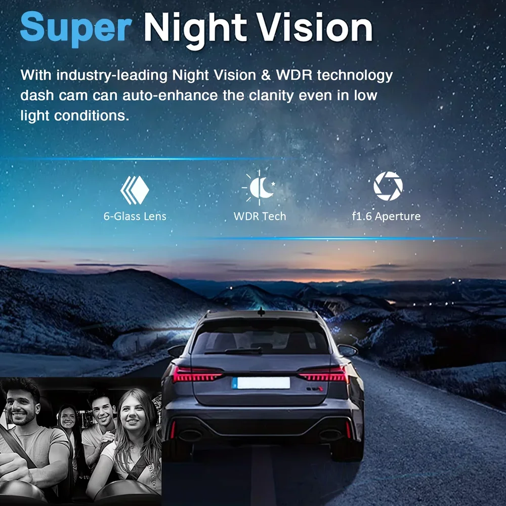Kamera samochodowa HD 1080P 3/ – Dash Cam 3 Channel 1080P recenzja i cena