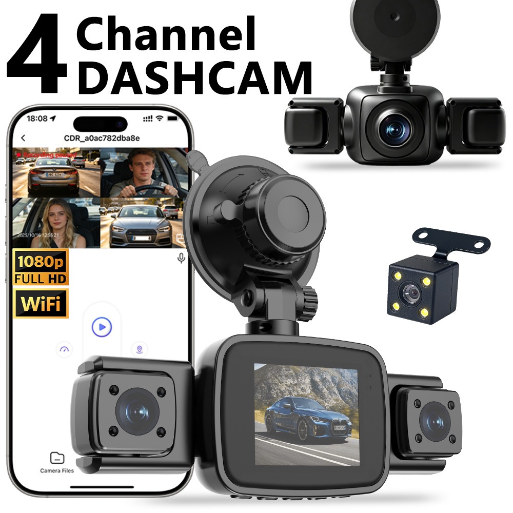 4-kanałowa kamera samochodowa  – Dash Cam Night Vision Infrared recenzja i cena