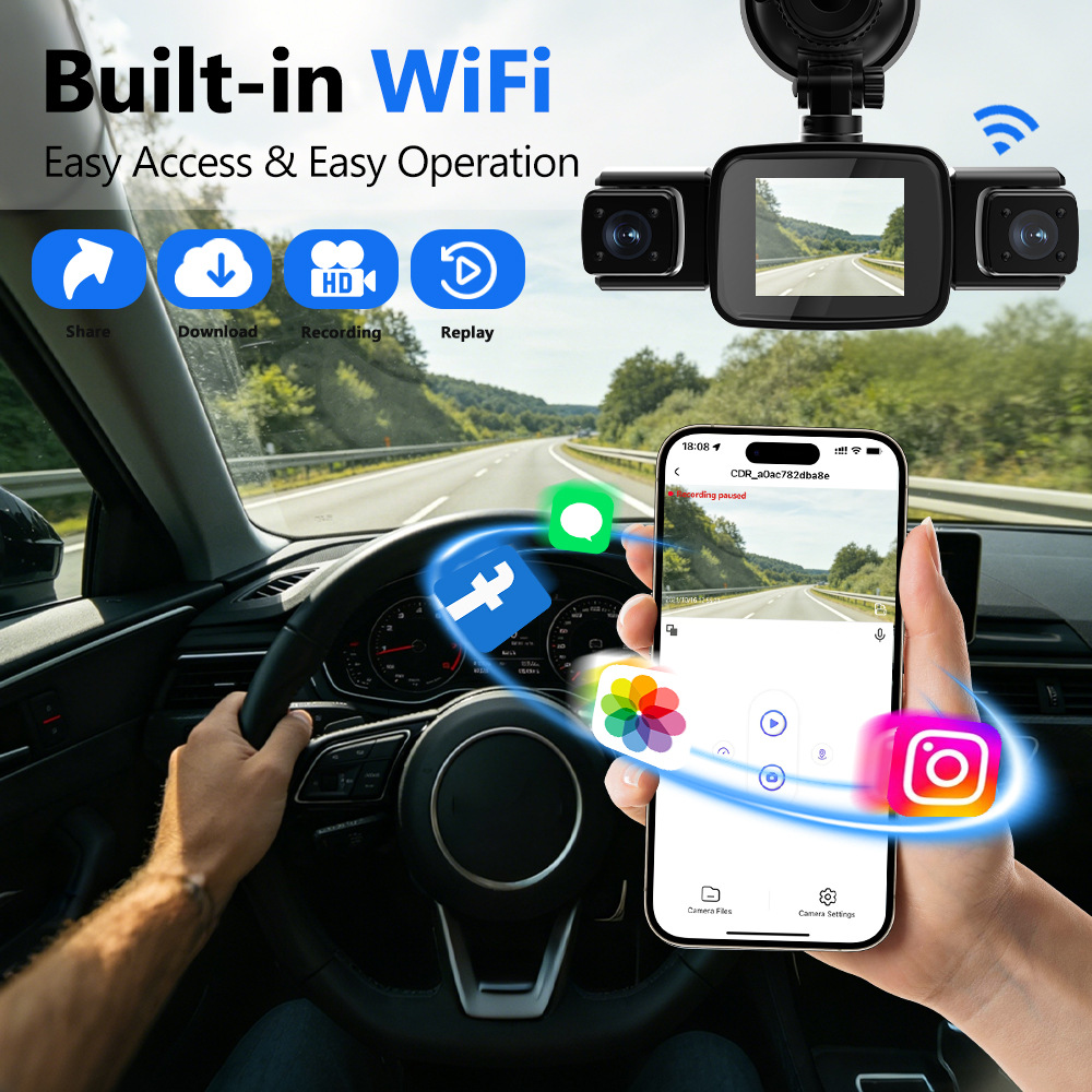 4-kanałowa kamera samochodowa  – Dash Cam Night Vision Infrared recenzja i cena