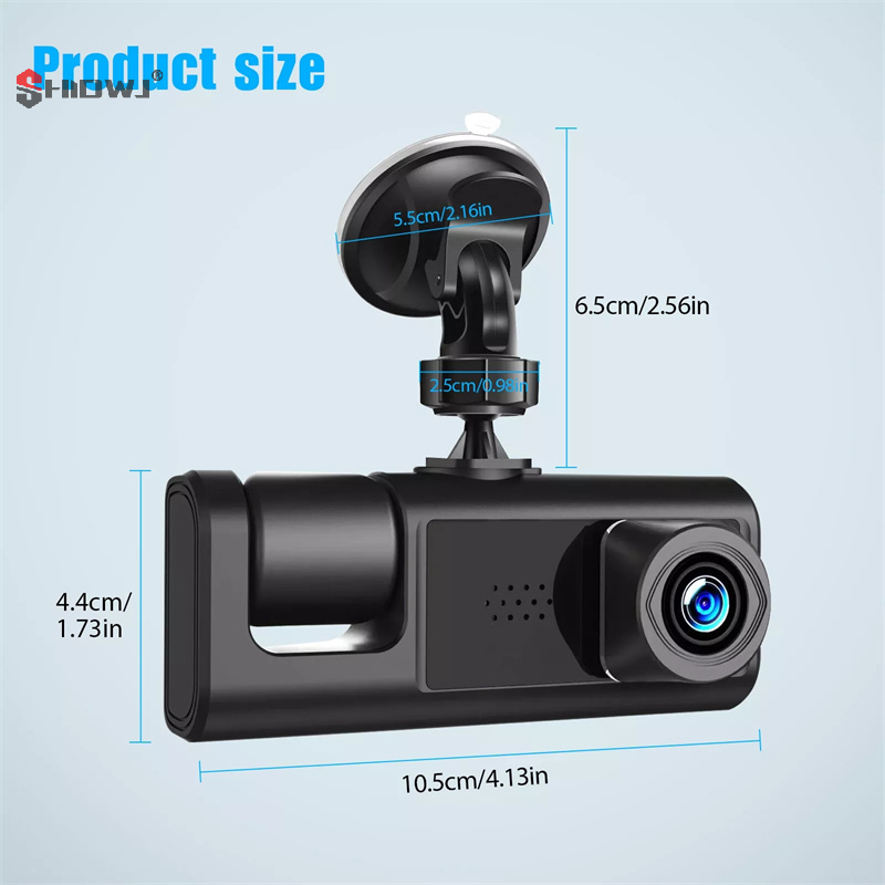 3-kanałowy rejestrator samocho – Dash Cam 3 Channel 1080P recenzja i cena