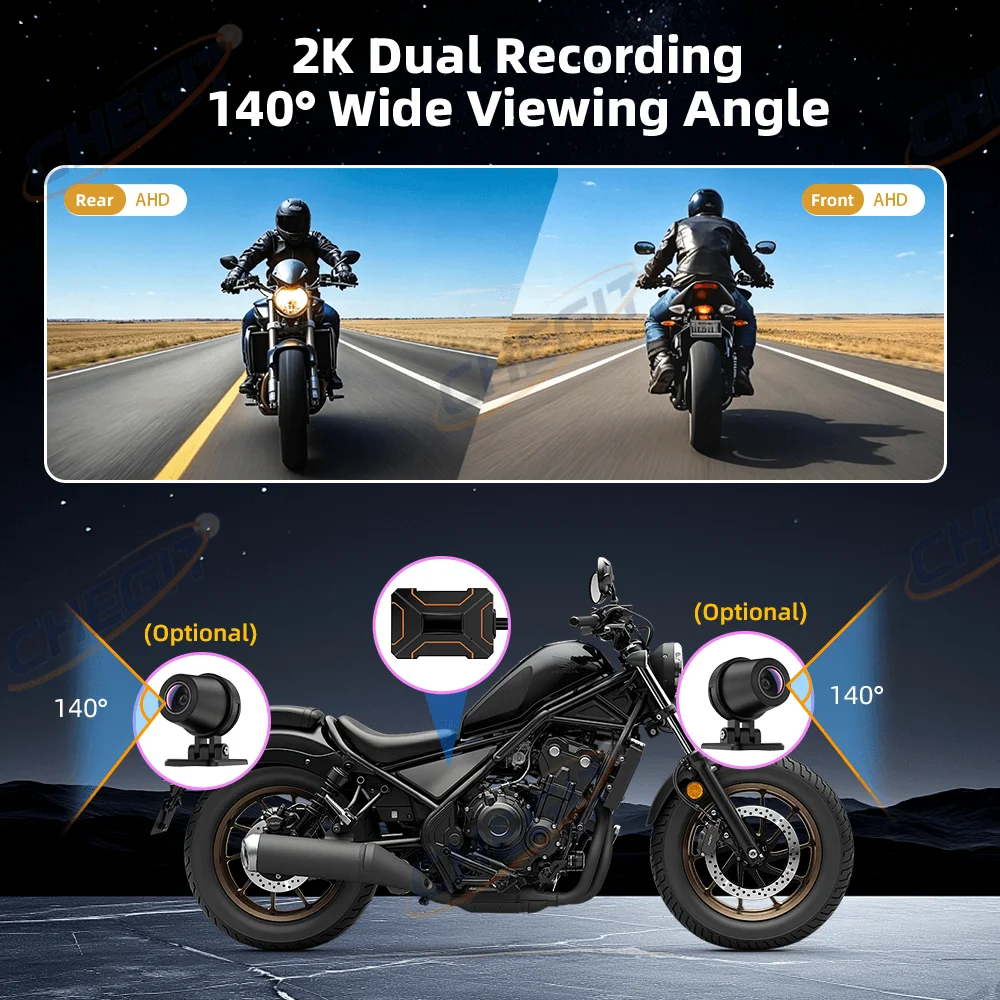Wodoodporny, ukryty rejestrato – Dash Cam 2K Dual Lens recenzja i cena