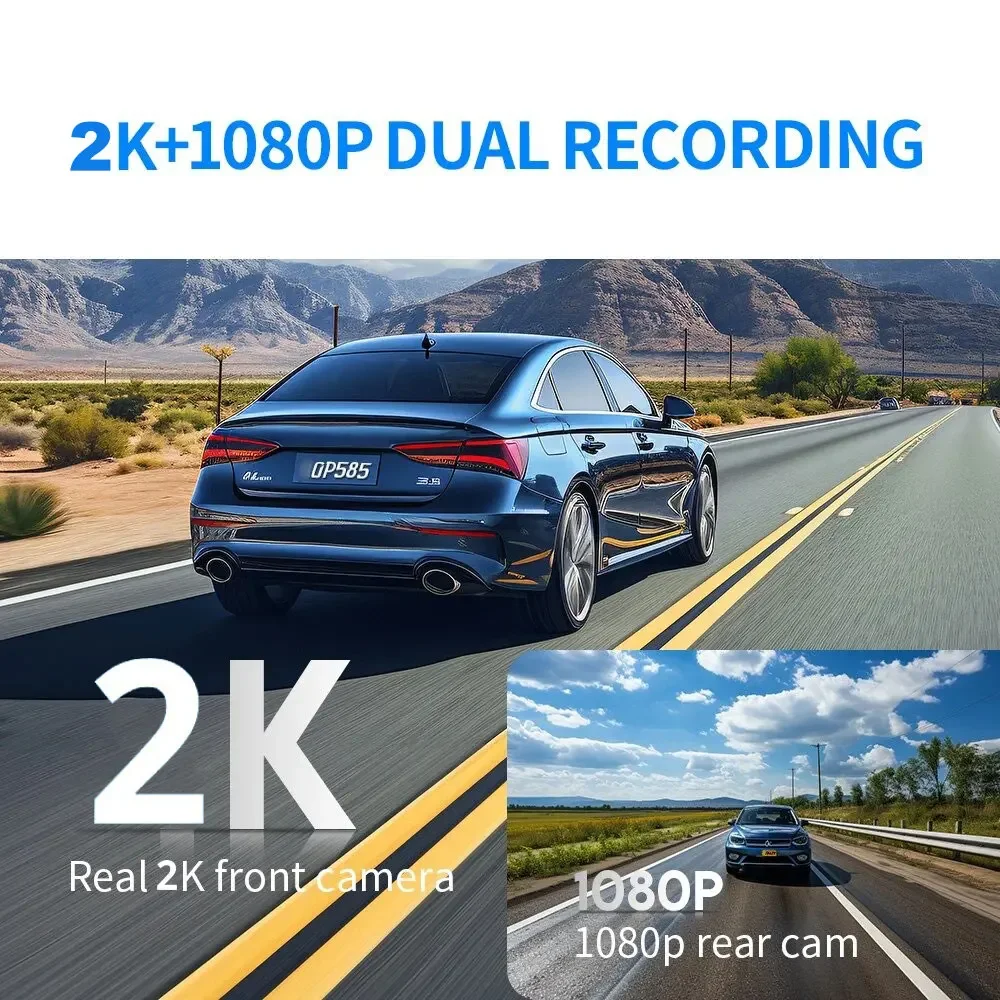 Kamera samochodowa 2K z dwoma  – Dash Cam 2K Dual Lens recenzja i cena
