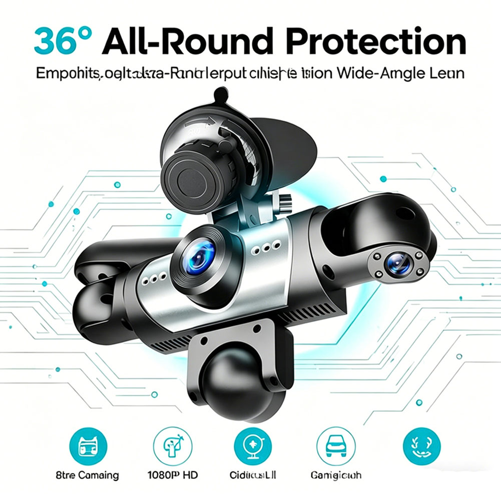 5-kanałowy wideorejestrator sa – Dash Cam 360 Degree Panoramic recenzja i cena