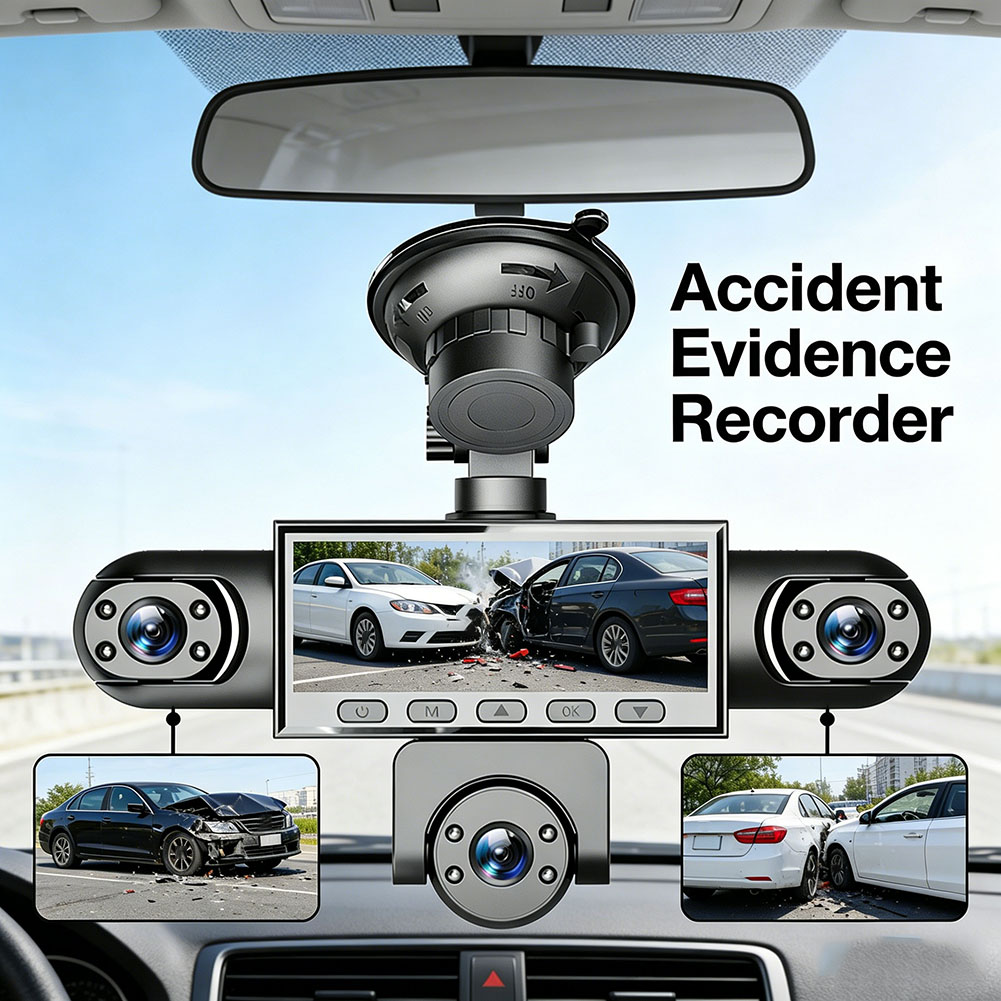 5-kanałowy wideorejestrator sa – Dash Cam 360 Degree Panoramic recenzja i cena