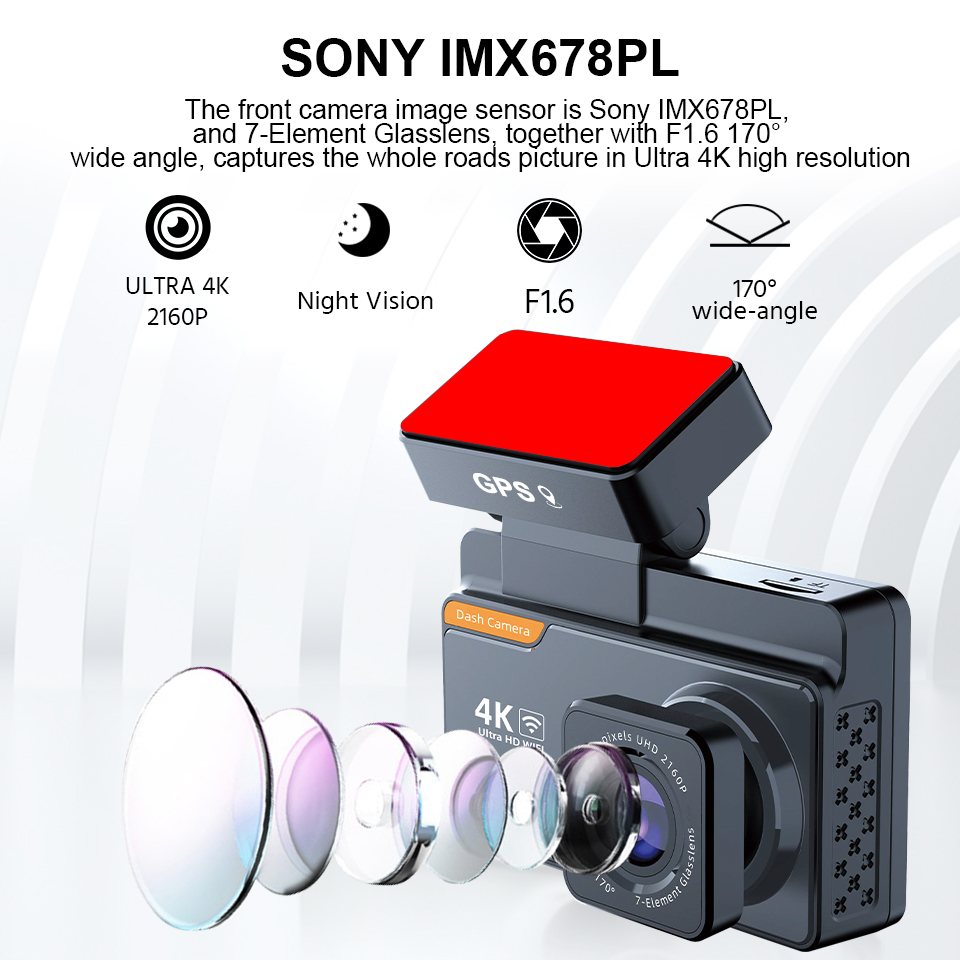 E-ACE 3-calowy rejestrator wid – Dash Cam 4K Sony Starvis recenzja i cena