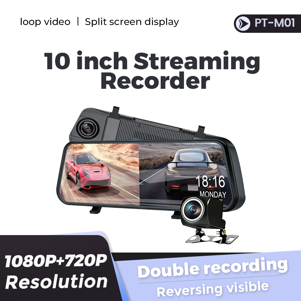 Nowa kamera samochodowa z lust – Dash Cam Rear View Mirror 12 Inch recenzja i cena