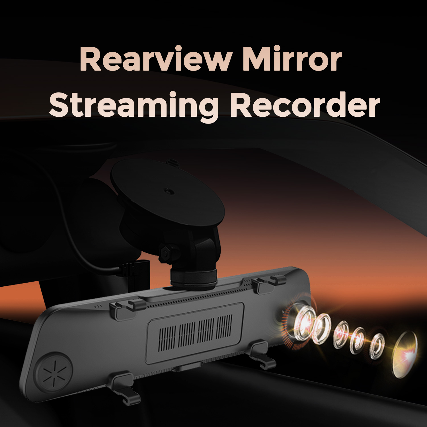Nowa kamera samochodowa z lust – Dash Cam Rear View Mirror 12 Inch recenzja i cena