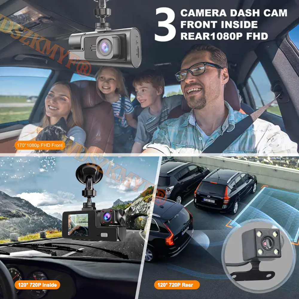 Nowy 3-kanałowy rejestrator sa – Dash Cam 3 Channel 1080P recenzja i cena