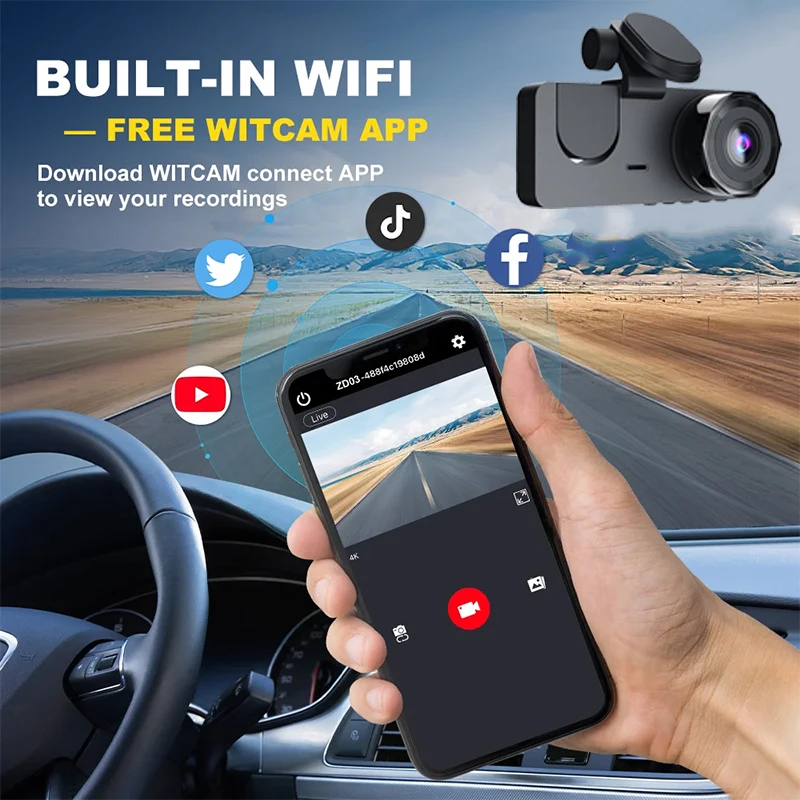 NOWA KAMERA SAMOCHODOWA 1080P  – Dash Cam Mirror Backup Camera recenzja i cena