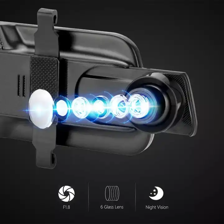 Kamera samochodowa z lusterkie – Dash Cam Mirror Backup Camera recenzja i cena