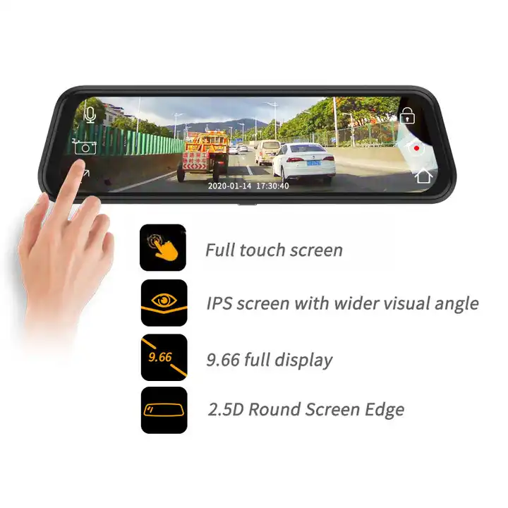 Kamera samochodowa z lusterkie – Dash Cam Mirror Backup Camera recenzja i cena