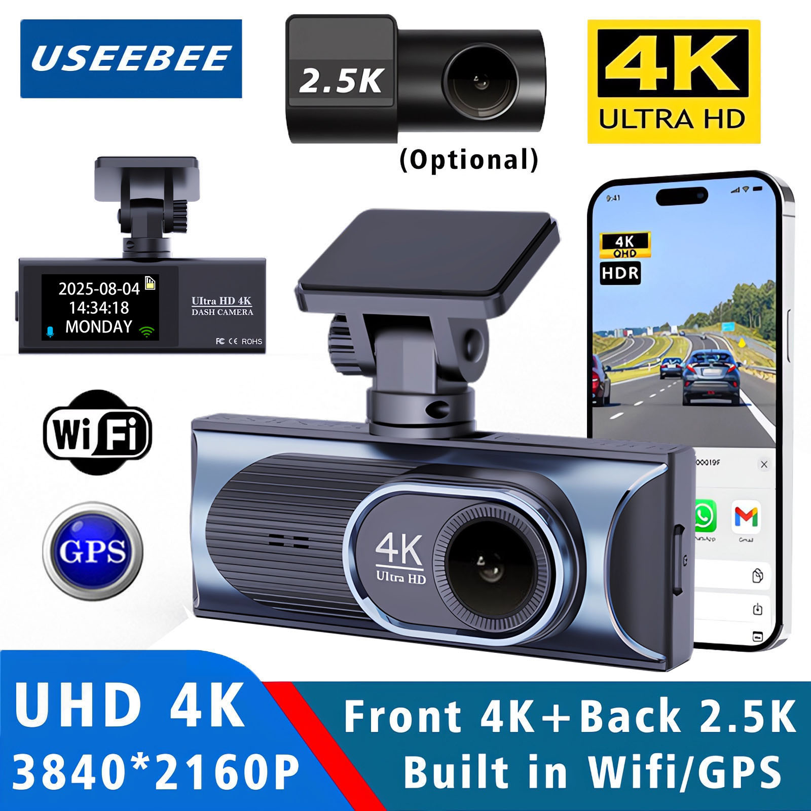 Ultra HD 4K 3840*2160P Kamera  – Dash Cam 4K Sony Starvis recenzja i cena