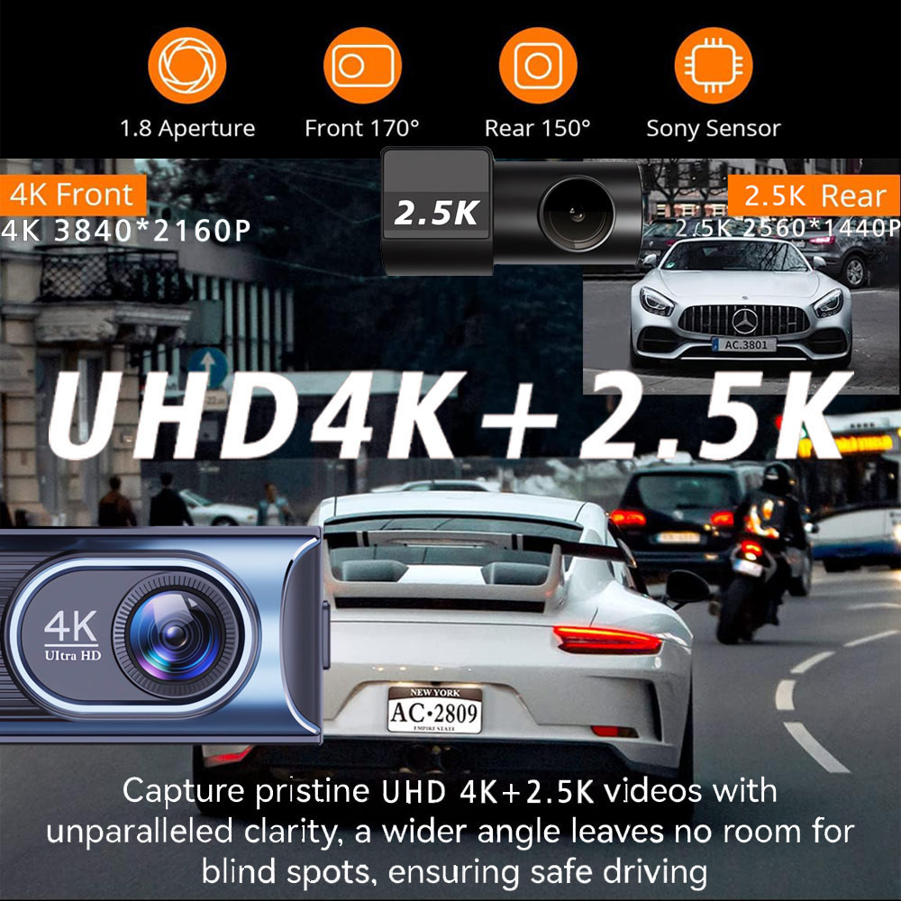 Ultra HD 4K 3840*2160P Kamera  – Dash Cam 4K Sony Starvis recenzja i cena