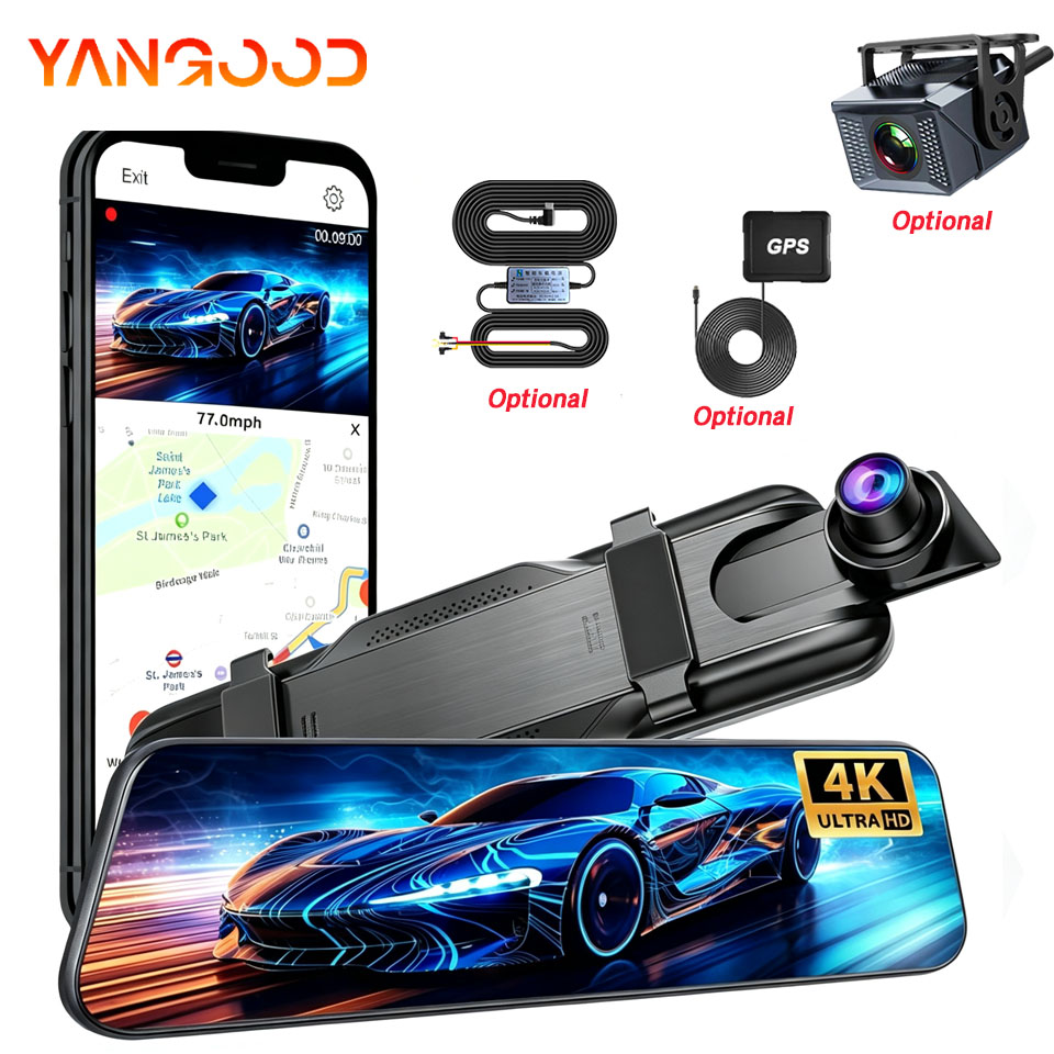 Lusterko wsteczne z ekranem do – Dual Dash Cam With Gps Wifi recenzja i cena