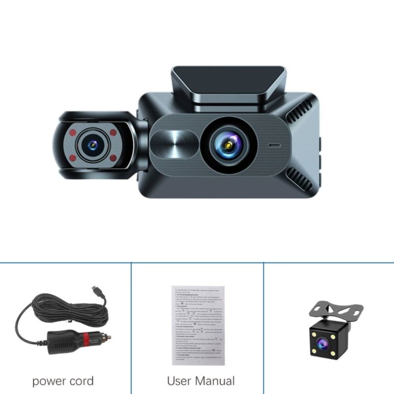 Super Wyprzedaż: Kamera samoch – Dash Cam 3 Channel 1080P recenzja i cena