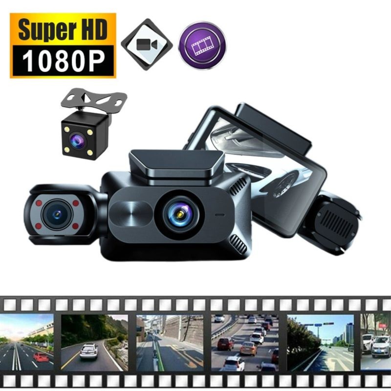 Super Wyprzedaż: Kamera samoch – Dash Cam 3 Channel 1080P recenzja i cena