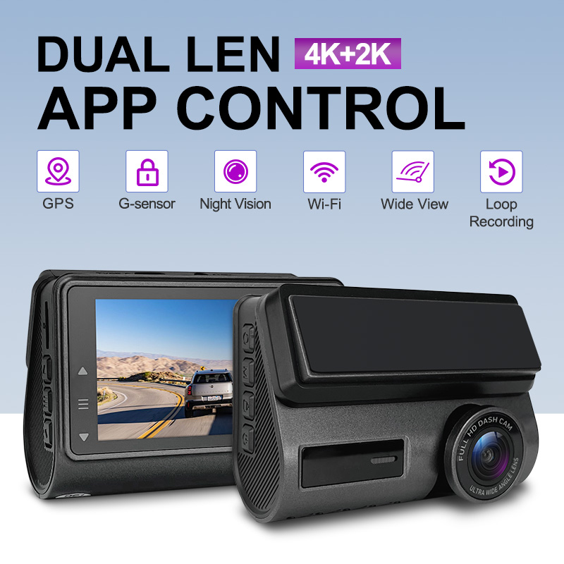 Kamera samochodowa 4K 2K z dwo – Dash Cam 2K Dual Lens recenzja i cena