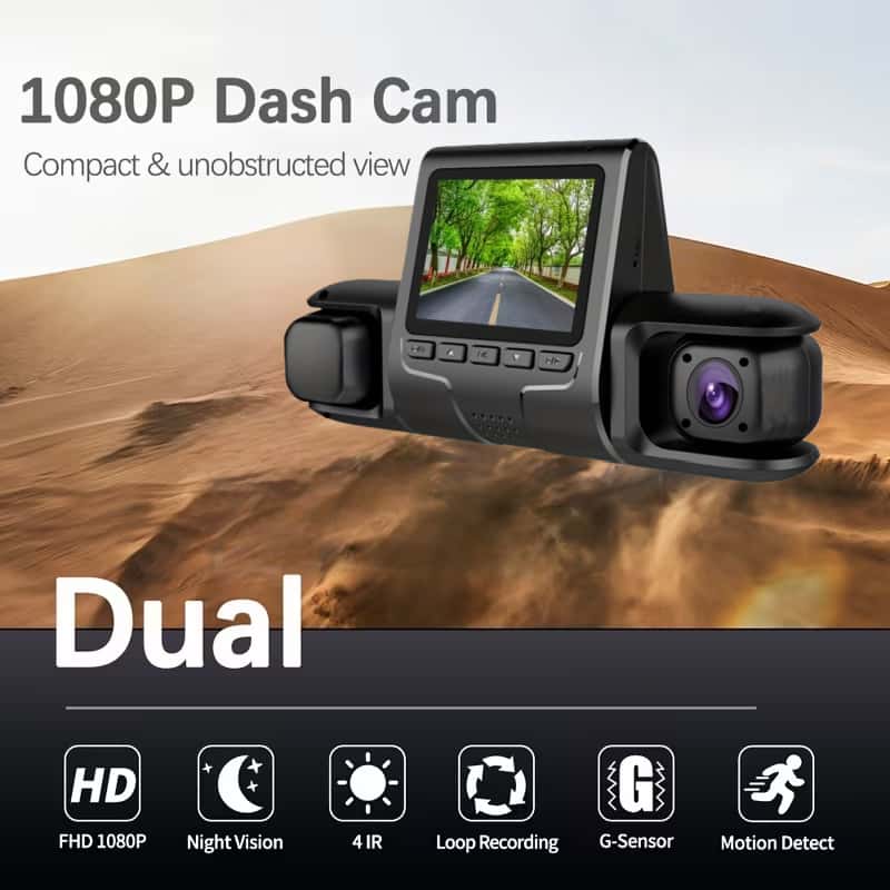 Dwukanałowa wbudowana kamera s – Dash Cam Night Vision Infrared recenzja i cena