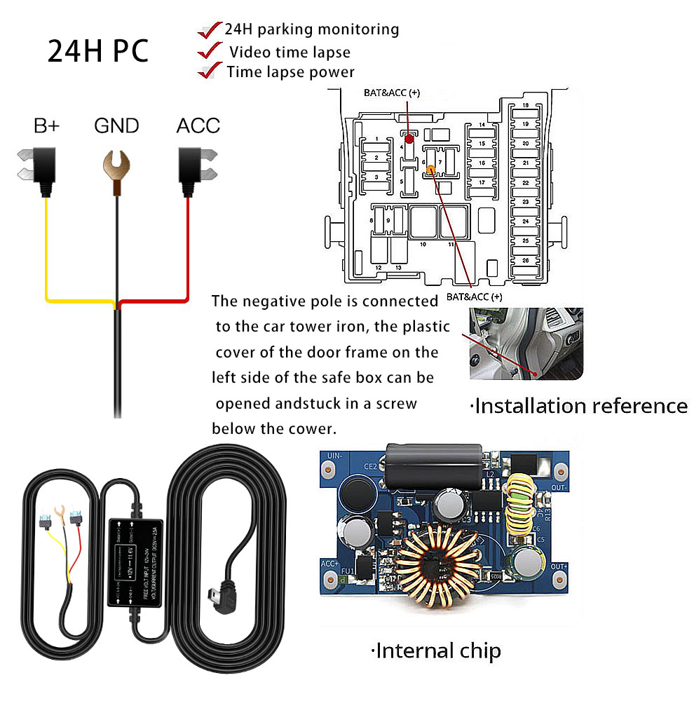 Zestaw do przewodowego podłącz – Dash Cam With Parking Monitor recenzja i cena