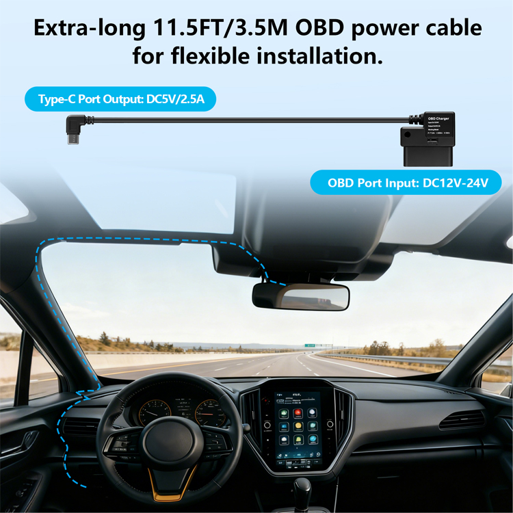 Zestaw przewodów OBD do kamery – Dash Cam Hardwire Kit recenzja i cena