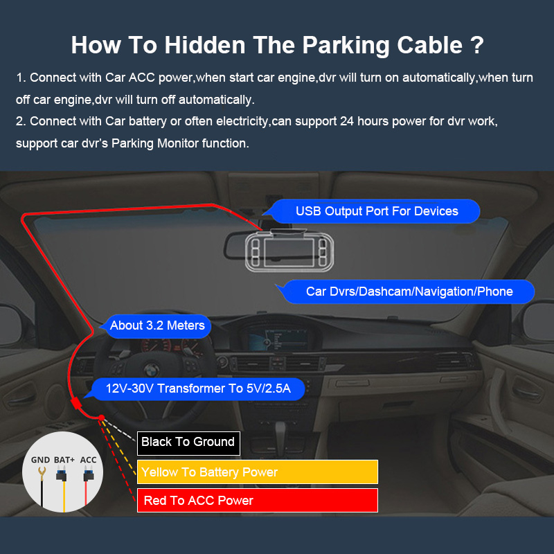 Yangood 3,5-metrowy kabel Buck – Dash Cam Hardwire Kit recenzja i cena