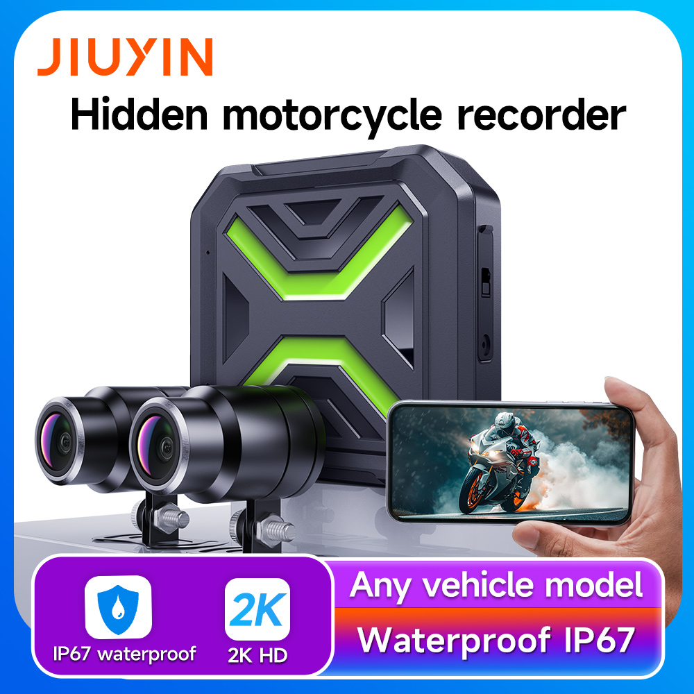 JIUYIN Podwójna Kamera Motocyk – Dash Cam 2K Dual Lens recenzja i cena