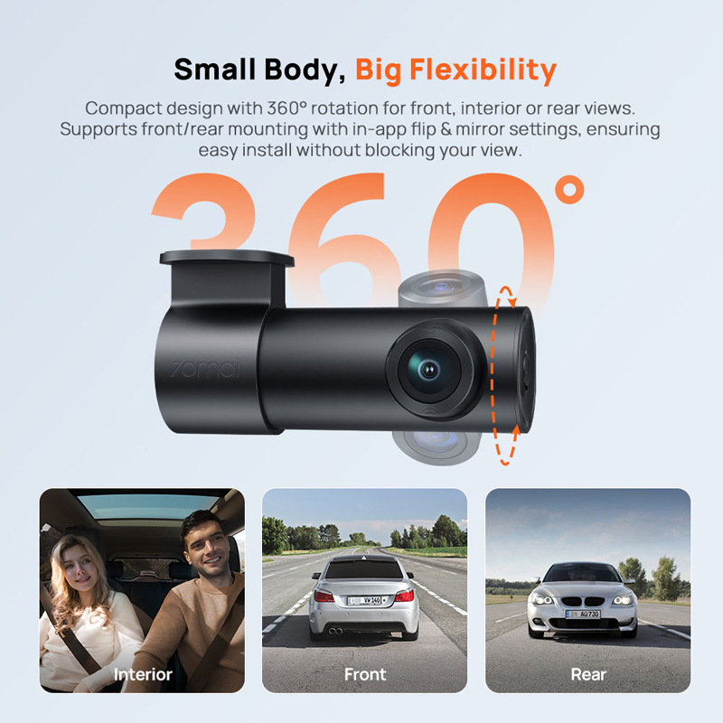 70mai M310 Plus 2K 1440P Kamer – Dash Cam Front And Rear 4K recenzja i cena