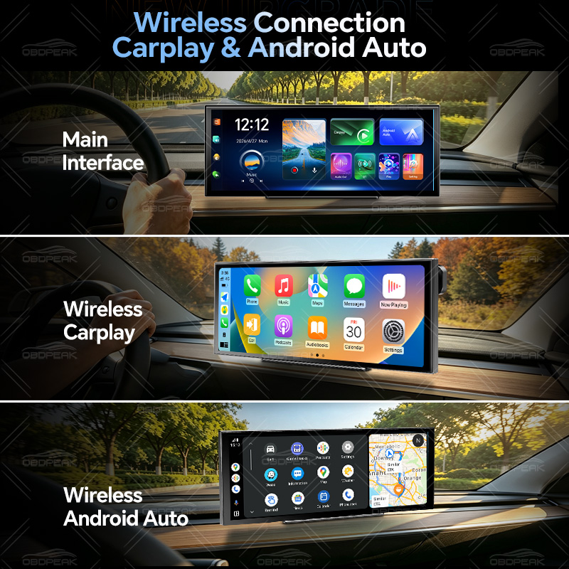 12,3-calowy 4K samochodowy rej – Dual Dash Cam With Gps Wifi recenzja i cena