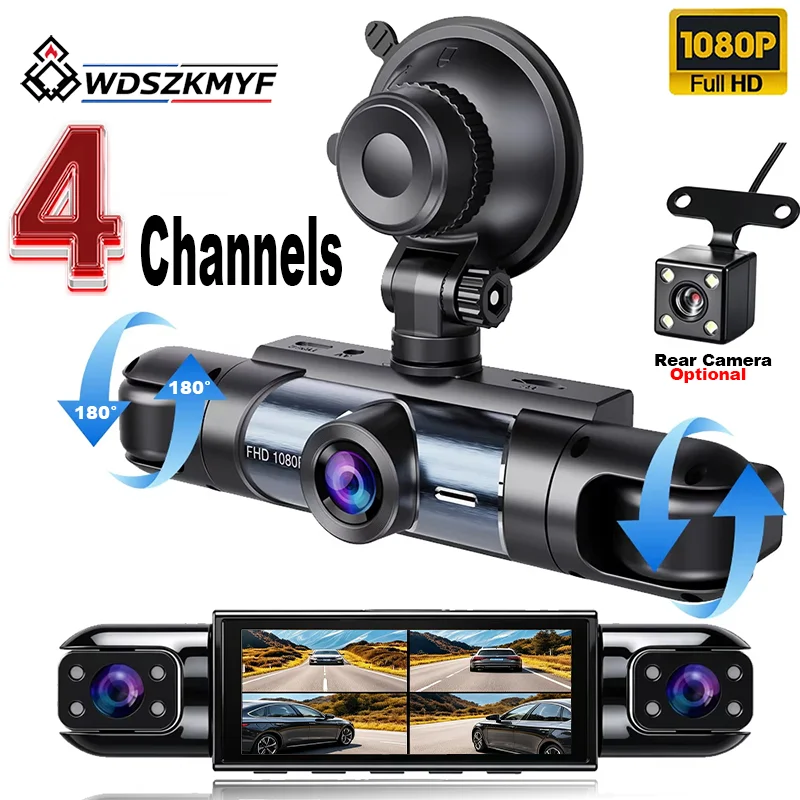Kamera samochodowa HD 1080P 3/ – Dash Cam 3 Channel 1080P recenzja i cena