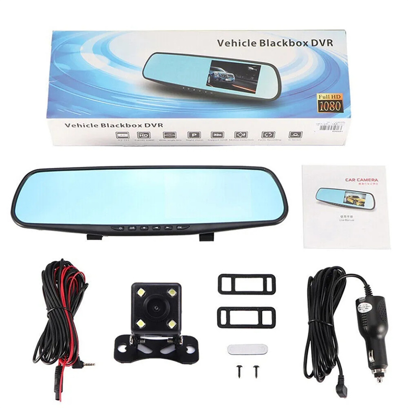 Mirror Dash Cam FHD Dual Lens  – Dash Cam With Parking Monitor recenzja i cena